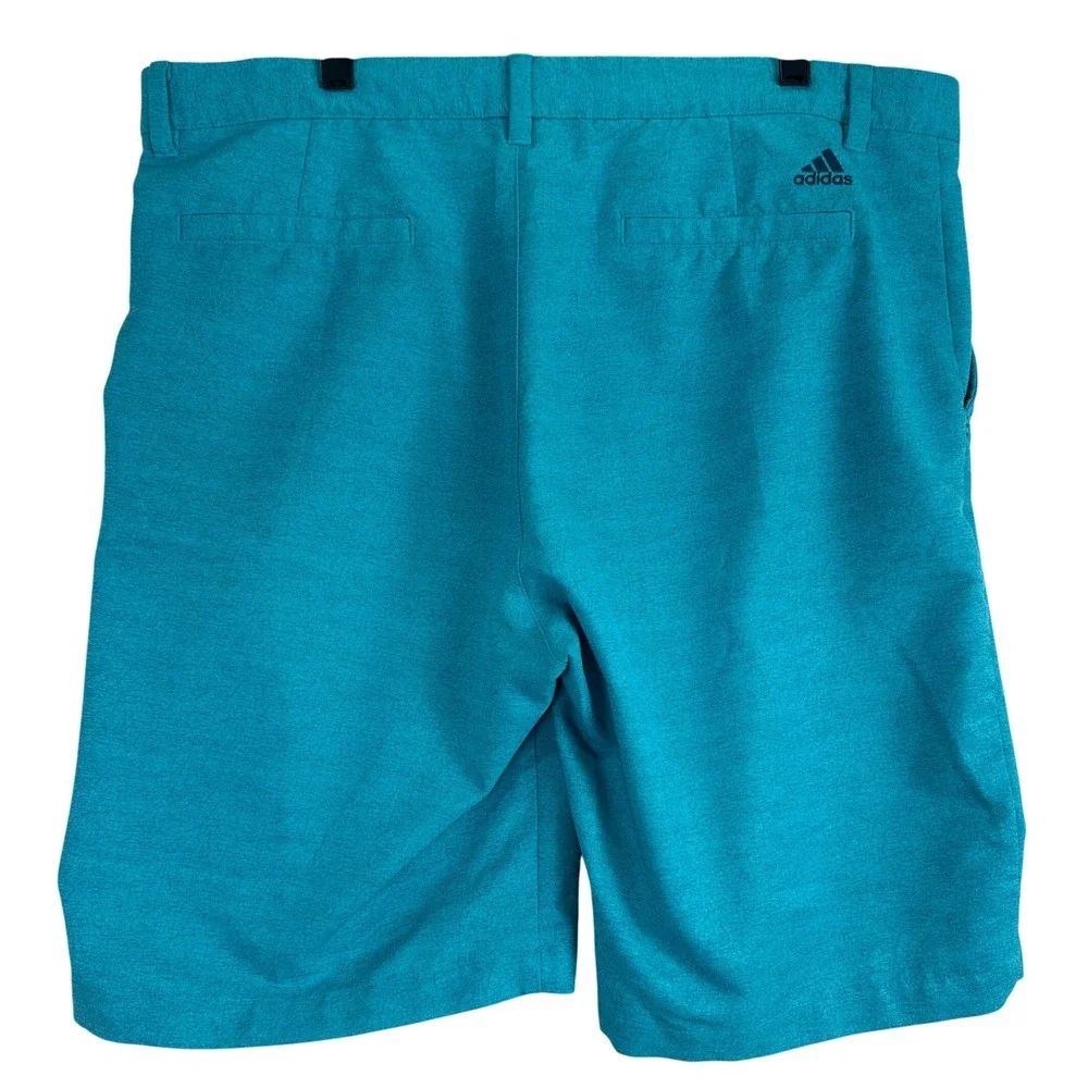 Adidas Ultimate365 Golf Shorts Mens 38 Teal Heathered Performance Athletic